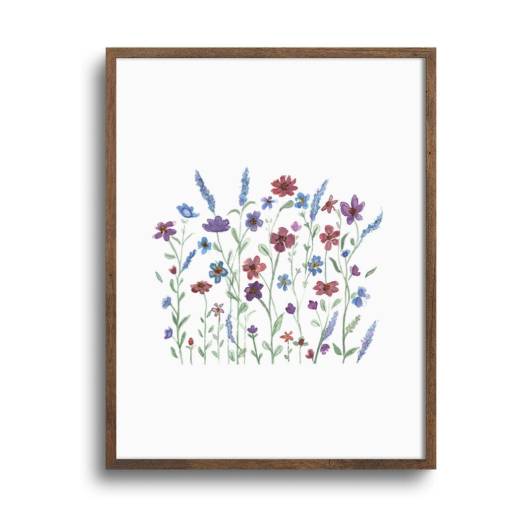 Wildflower Garden Print Art Print Jorgi Mae Design